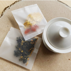 Creema限定　秋の福袋　小さな蓋碗と桂花茶と花茶の5点セットです 5枚目の画像