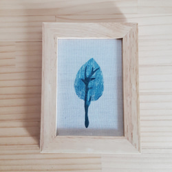 藍の木のファブリックフレーム 草木染 4枚目の画像