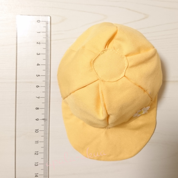 キャップ 帽子/ミモザ 黄色/ブライス・アイシードール服 3枚目の画像