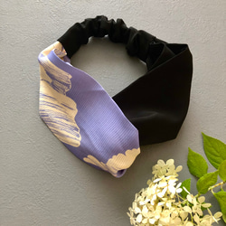 帯のタペストリー 漆黒に蝶と菊花 帯 リメイク インテリア