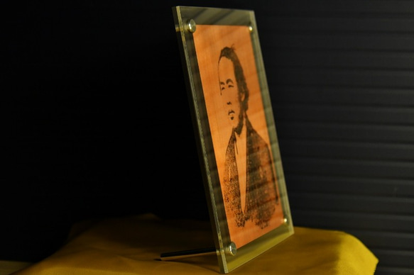 「明治維新の群像シリーズ」坂本龍馬ー銅製メタルプレートフォト 3枚目の画像