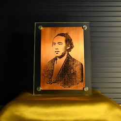 「明治維新の群像シリーズ」坂本龍馬ー銅製メタルプレートフォト 7枚目の画像