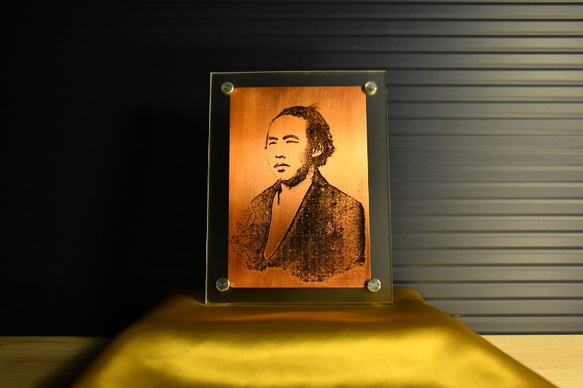 「明治維新の群像シリーズ」坂本龍馬ー銅製メタルプレートフォト 7枚目の画像