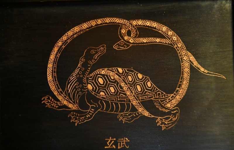 最も優遇の 線刻シリーズ 四神「玄武」（キトラ古墳壁画より） その他アート 書