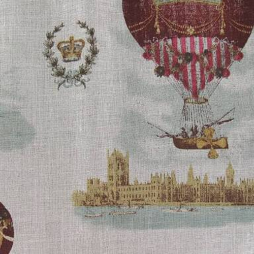 トワルドジュイ 気球 クッションカバー フランス直輸入生地 クッション