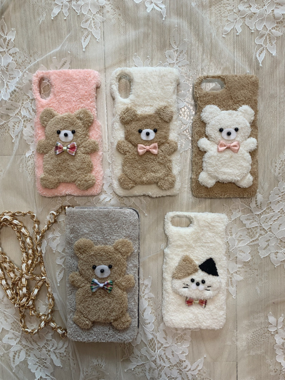 再販×4♥️おなかぽっこりくまちゃんiPhoneケース 3枚目の画像