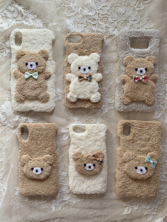 再販×4♥️おなかぽっこりくまちゃんiPhoneケース 8枚目の画像