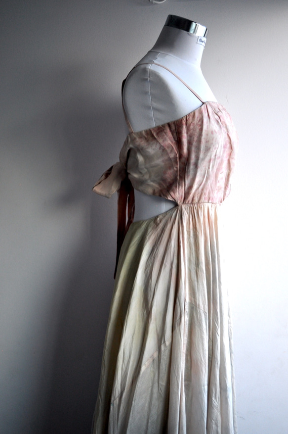 Artist Collaboration //Riko Monma 1点もの|着物リメイク ドレス　 6枚目の画像