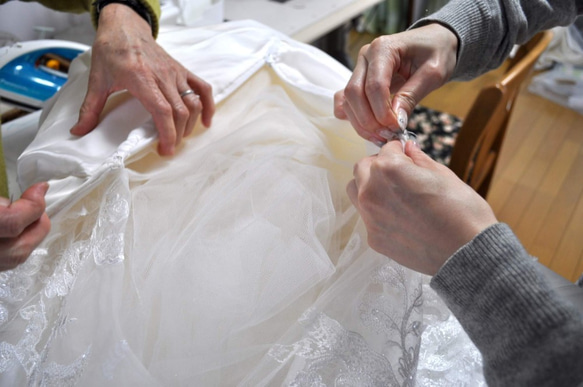 オンラインビデオクラス　型紙付き　手作りウェディングドレス教室 