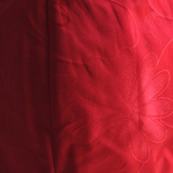 １点もの　赤い着物羽織リメイク　アイラインワンピース　 10枚目の画像