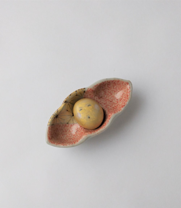 おうちご飯を楽しくしてくれる枝豆ちゃん　枝豆ちゃん　豆皿(3セット）　陶器 3枚目の画像