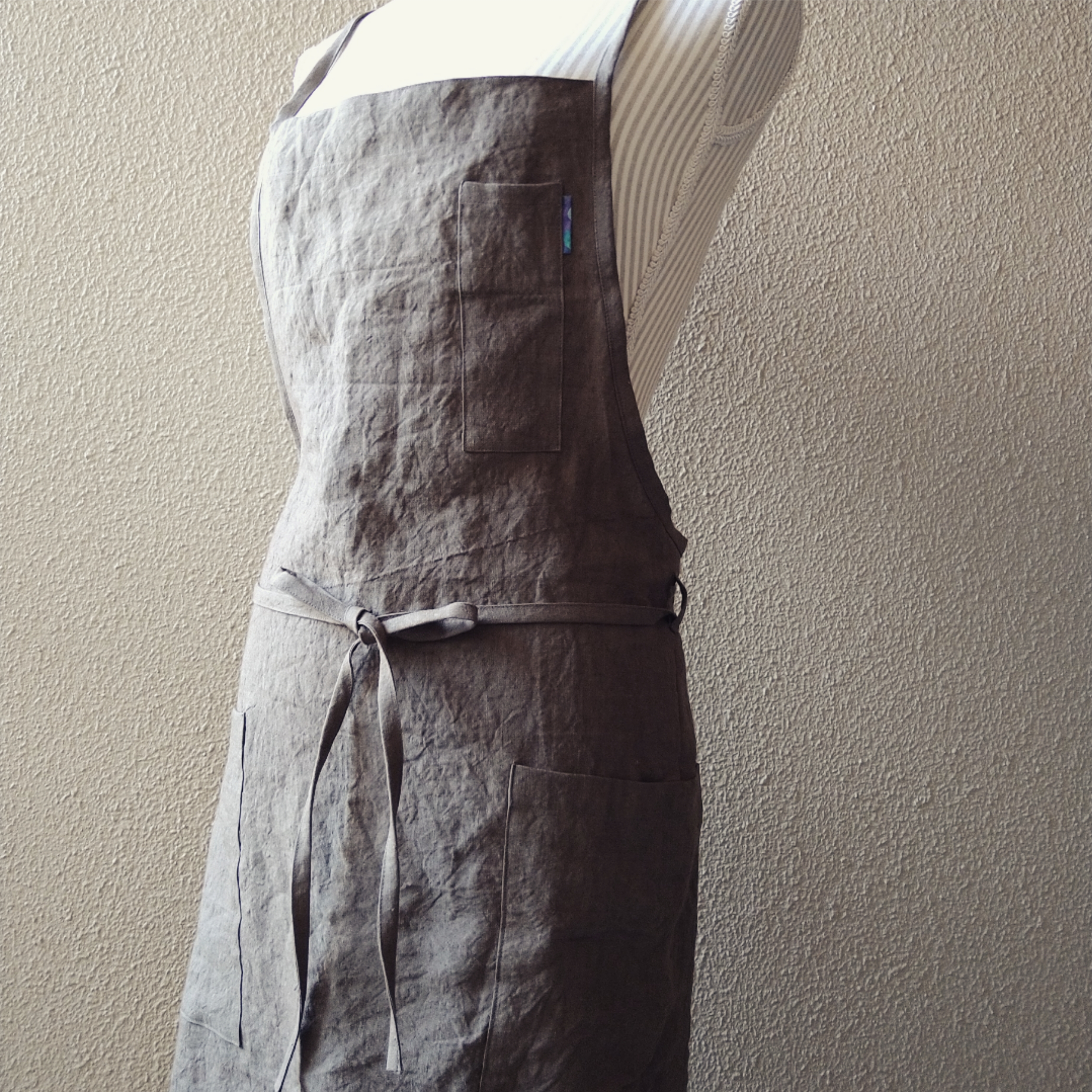 リネン100%☆3wayエプロン