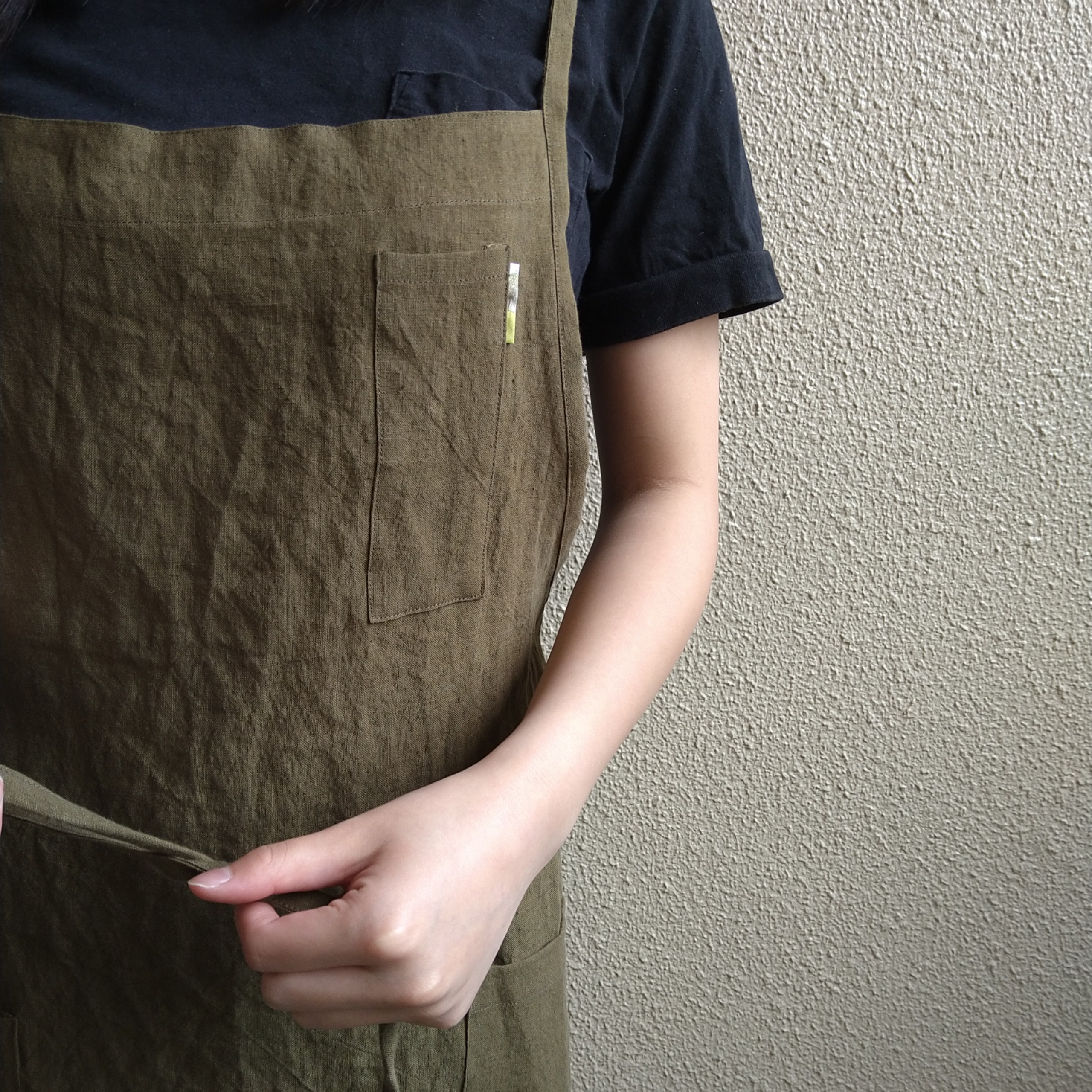 リネン100%☆3wayエプロン