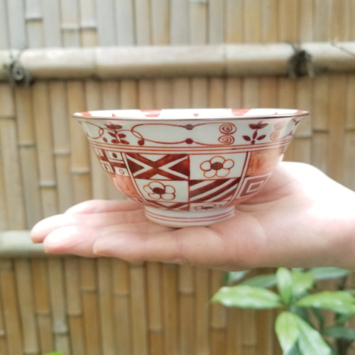 茶道具 清水焼 色絵 波松絵 茶碗 在印(A603) 茶道具 清水焼 色絵 波松絵 茶碗 在印(A603) - メルカリ
