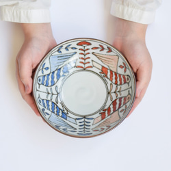 京焼　赤絵　花瓶 京焼清水焼】赤絵花紋中鉢 お椀・ボウル・鉢 ganka 通販 9406377