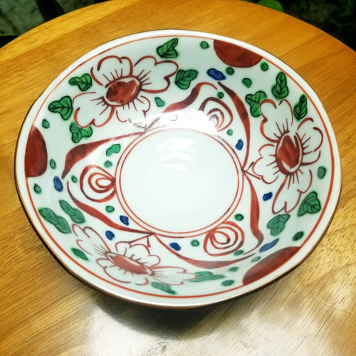 京焼　赤絵　花瓶 京焼清水焼】赤絵花紋中鉢 お椀・ボウル・鉢 ganka 通販 9406377