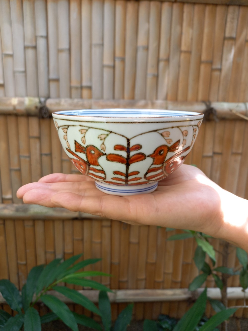 京焼清水焼】鉄赤鳥紋鉢 お椀・ボウル・鉢 ganka 通販 9971829｜Creema