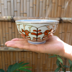 京焼清水焼】鉄赤鳥紋鉢 お椀・ボウル・鉢 ganka 通販 9971829｜Creema