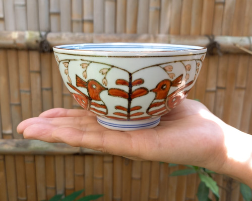 京焼清水焼】鉄赤鳥紋鉢 お椀・ボウル・鉢 ganka 通販 9971829｜Creema