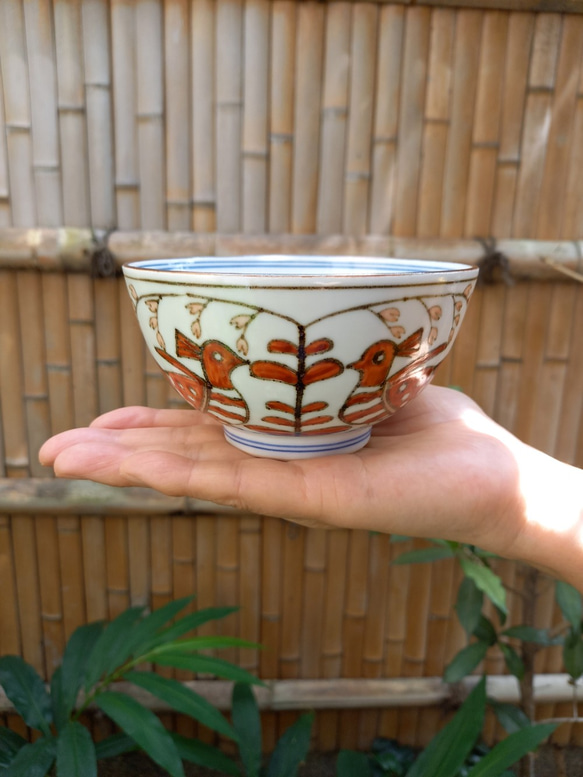 京焼清水焼】鉄赤鳥紋鉢 お椀・ボウル・鉢 ganka 通販 9971829