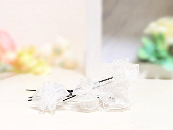 新作❤︎プレミアム限定345キラキラストーン付ジュエリーリボンとお花