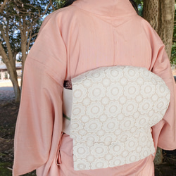 eco帯-お花レースの八寸名古屋帯- 3枚目の画像