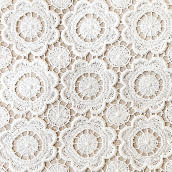 eco帯-お花レースの八寸名古屋帯- 5枚目の画像