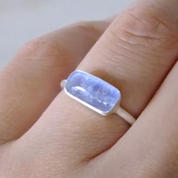 デュモルチェライトinクォーツ＊925ring 3枚目の画像