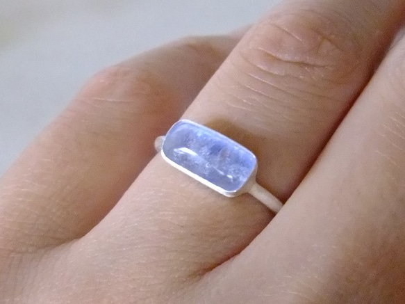 デュモルチェライトinクォーツ＊925ring 3枚目の画像