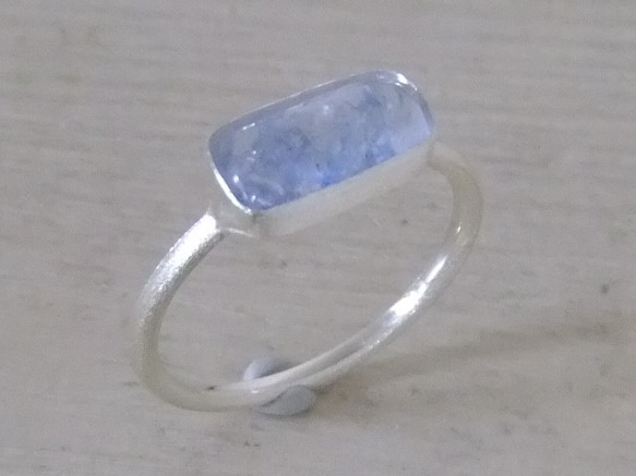 デュモルチェライトinクォーツ＊925ring 4枚目の画像