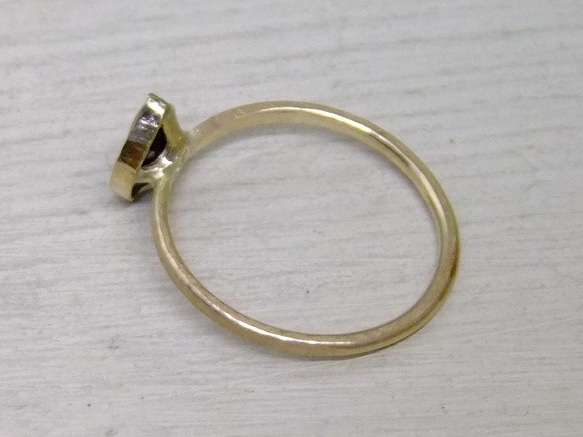 garnet＊アンティーク調14kgf ring 5枚目の画像