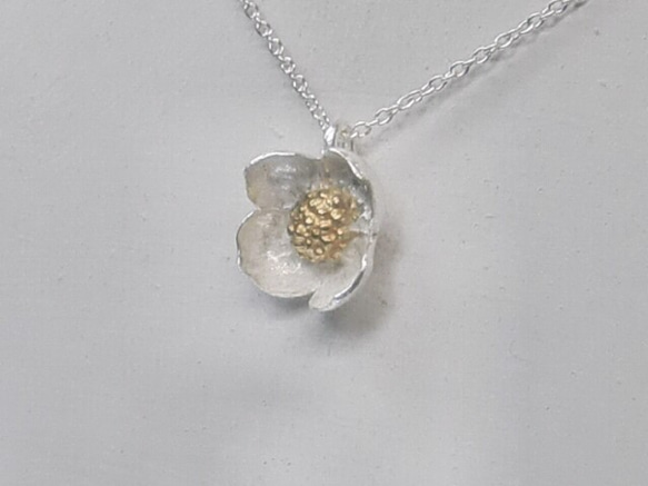 ハナミズキ＊925/K14gp necklace pendant 7枚目の画像