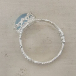 アクアマリンキャッツ＊925 lace ring 10枚目の画像