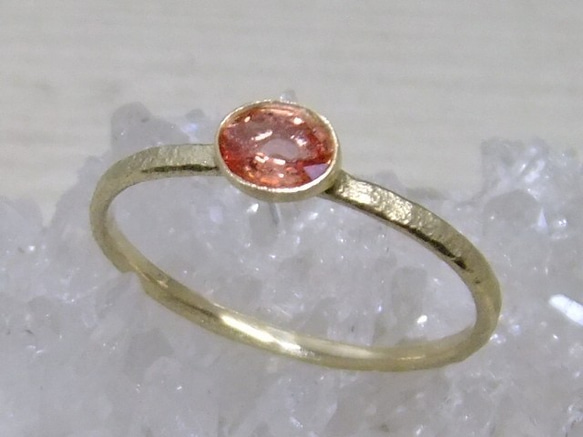 pink sapphire＊K10 ring 1枚目の画像