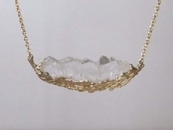 氷を紡いで＊925/k14gp 14kgf necklace 4枚目の画像