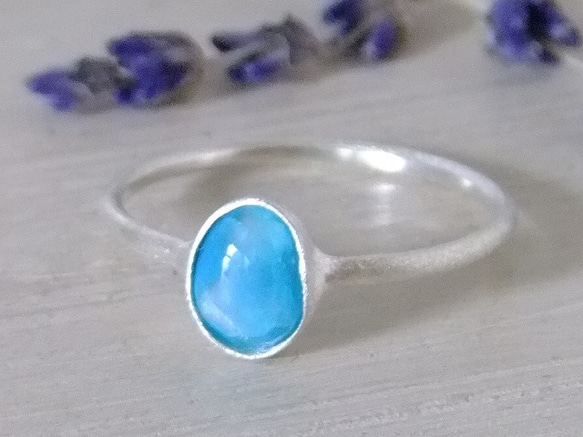 クリソコラクォーツ＊*925ring 1枚目の画像