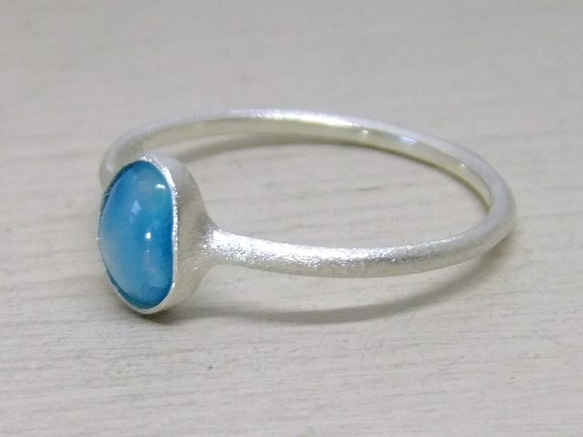 クリソコラクォーツ＊*925ring 5枚目の画像