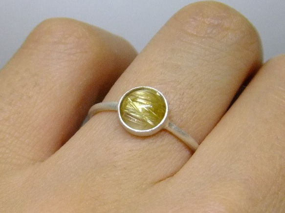 ルチルキャッツアイ＊925ring 2枚目の画像