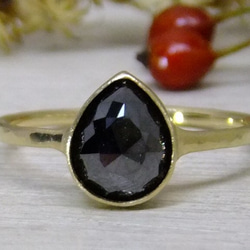 『漆黒の世界』blackdia1.96ct K18 ring 1枚目の画像