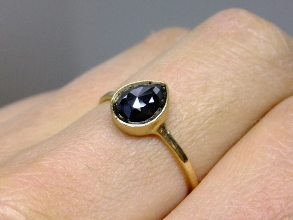 『漆黒の世界』blackdia1.96ct K18 ring 3枚目の画像