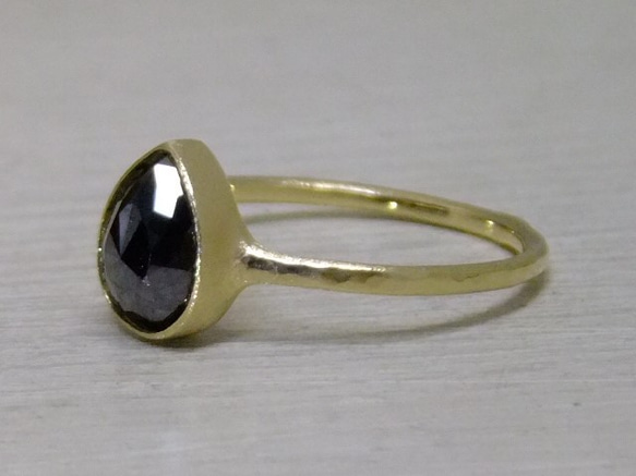 『漆黒の世界』blackdia1.96ct K18 ring 5枚目の画像