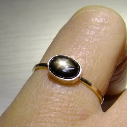 blackstar sapphire＊14kgf ring 2枚目の画像