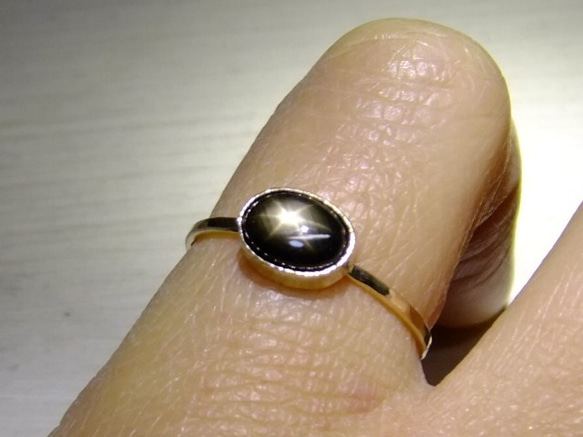 blackstar sapphire＊14kgf ring 2枚目の画像