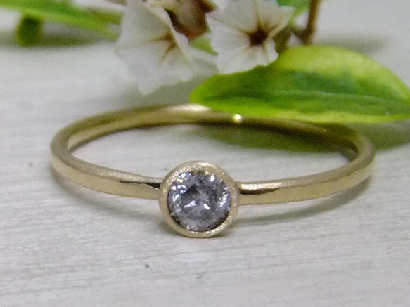 graydiamond＊K14lunapink ring 1枚目の画像