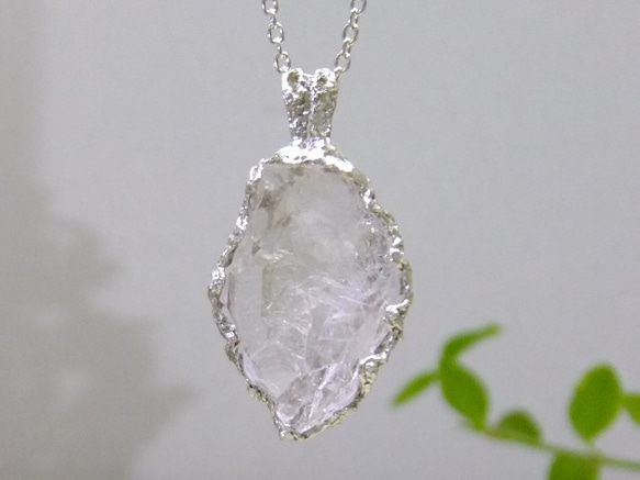 pinkquartz＊*925 lace pendant 3枚目の画像