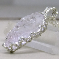 pinkquartz＊*925 lace pendant 4枚目の画像