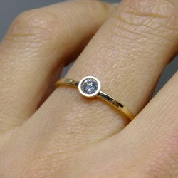 gray diamond（蛍光）＊K10 ring 2枚目の画像