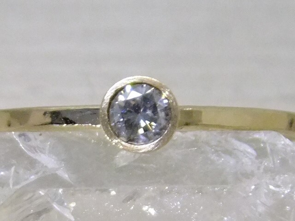 gray diamond（蛍光）＊K10 ring 5枚目の画像