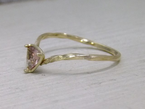 カラーチェンジガーネット＊14kgf Ⅴring 5枚目の画像