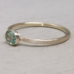 グリーンべリル＊K14lunapinkgold ring 5枚目の画像